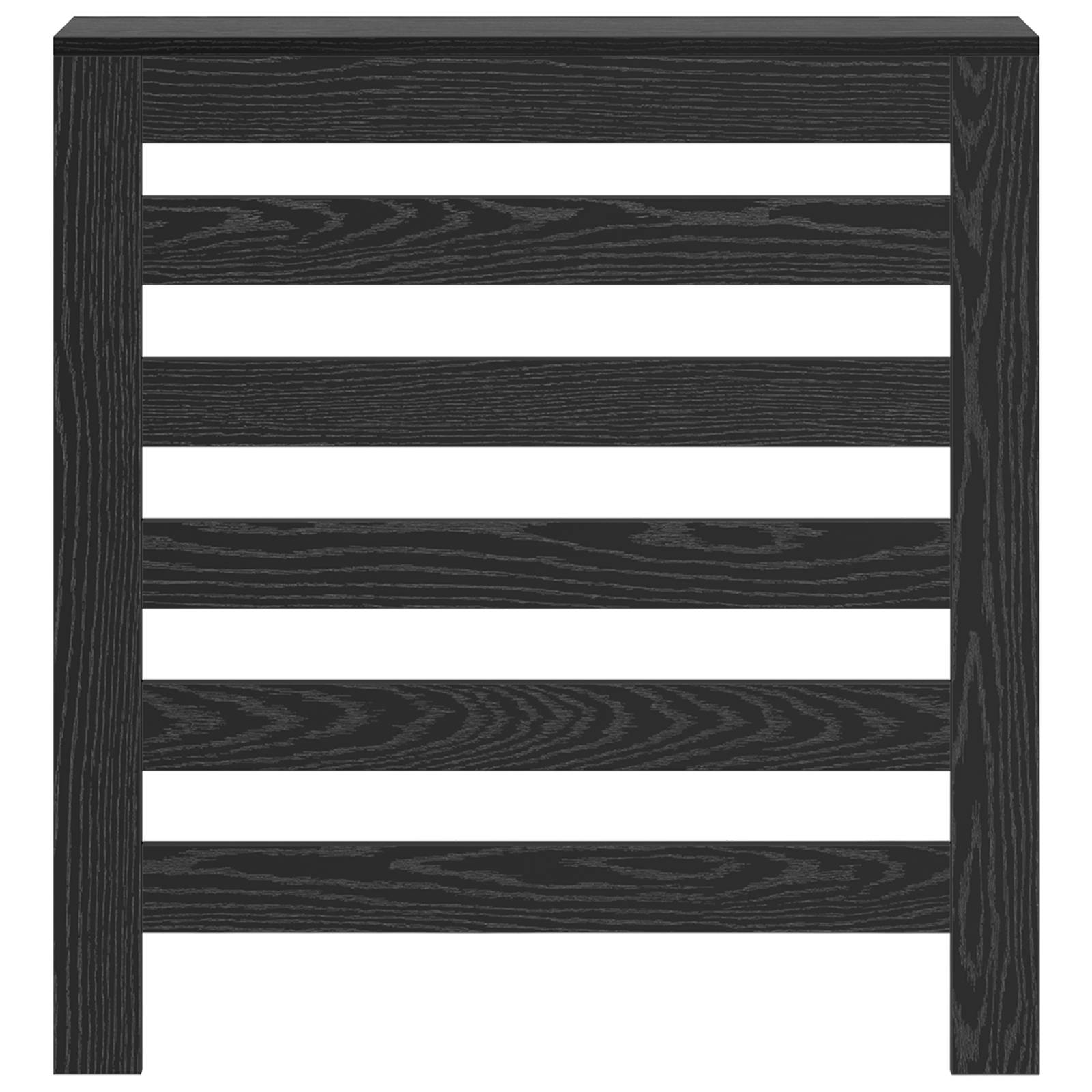 vidaXL Heizungsabdeckung Schwarze Eiche 78x20x82 cm Holzwerkstoff