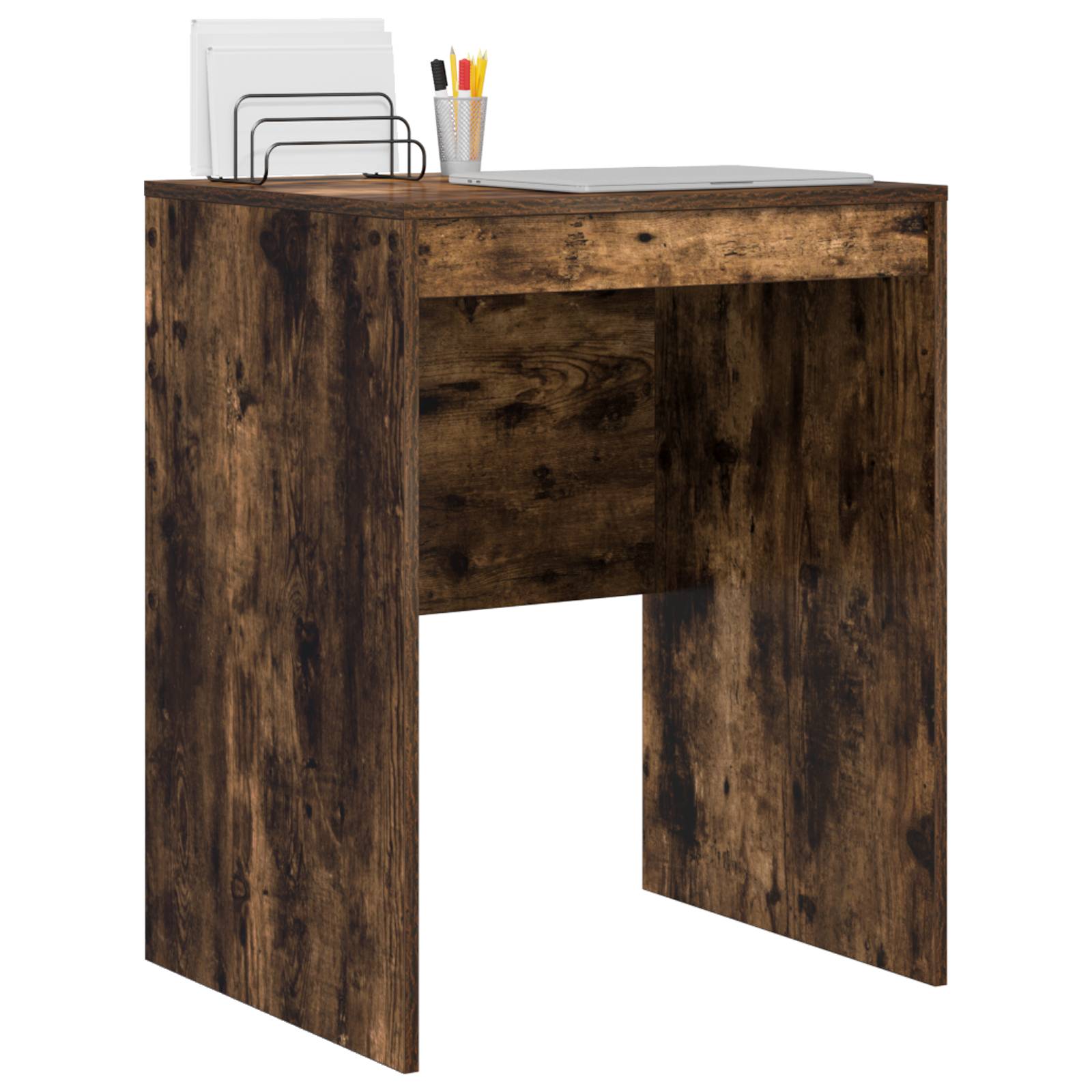 vidaXL Schreibtisch Geräucherter Eiche Engineered Wood 60 x 50 x 76 cm
