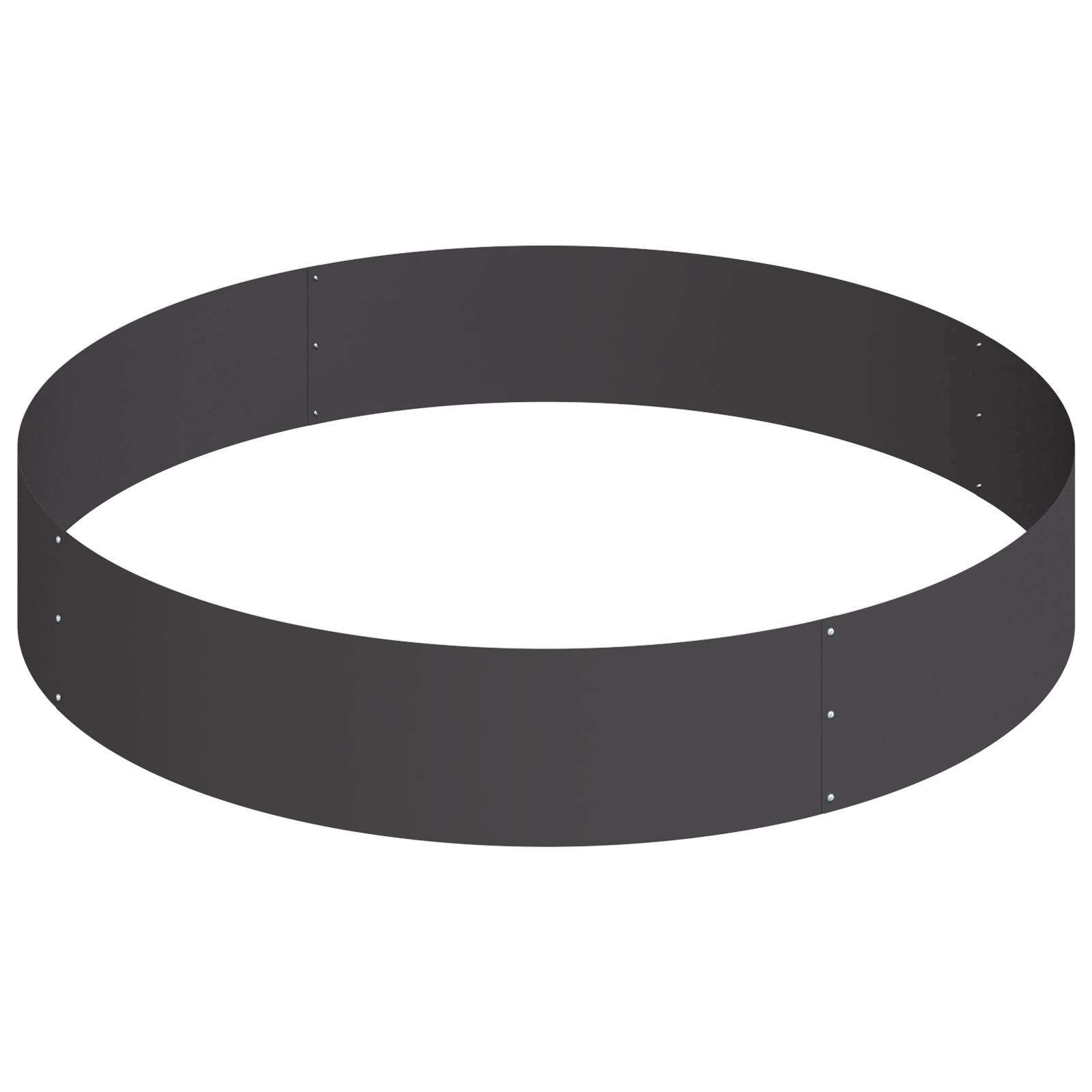 vidaXL Metallpflanzgefäß Stahl/Schwarz Stahl Groß Dekorative Intarsien