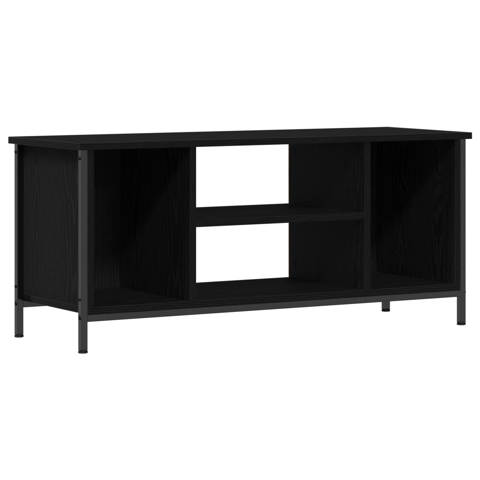 vidaXL Schwarzes Eichen Entertainment-Center Schwarze Eiche