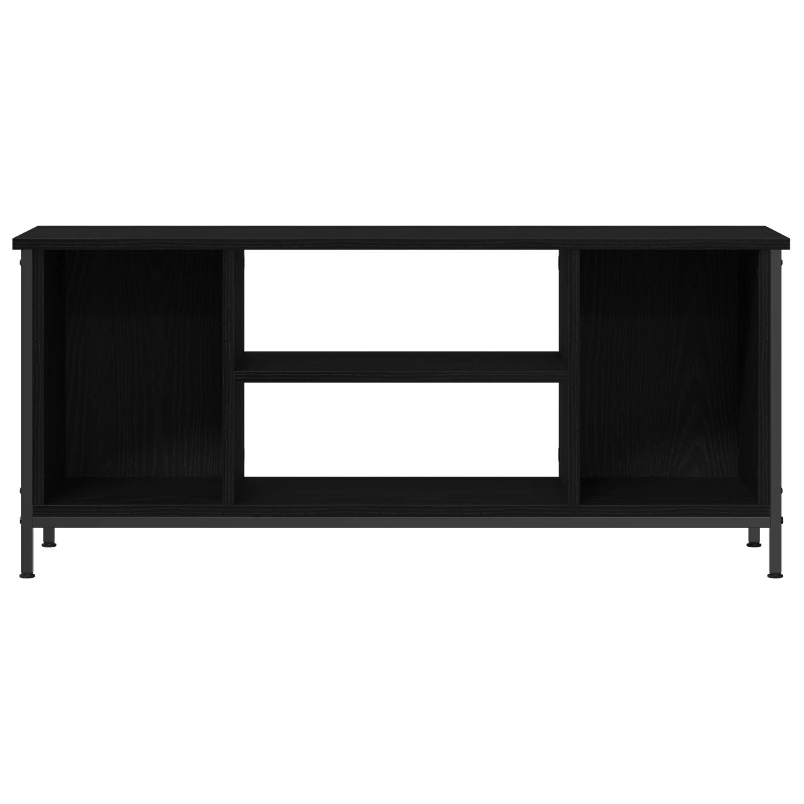 vidaXL Schwarzes Eichen Entertainment-Center Schwarze Eiche