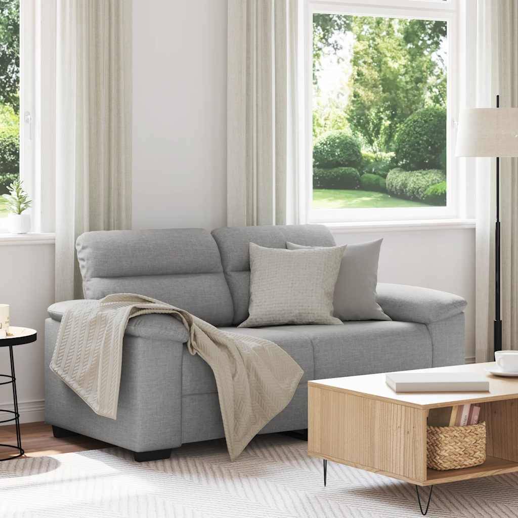 vidaXL 2-Sitzer-Sofa Wolkengrau 120 cm Stoff