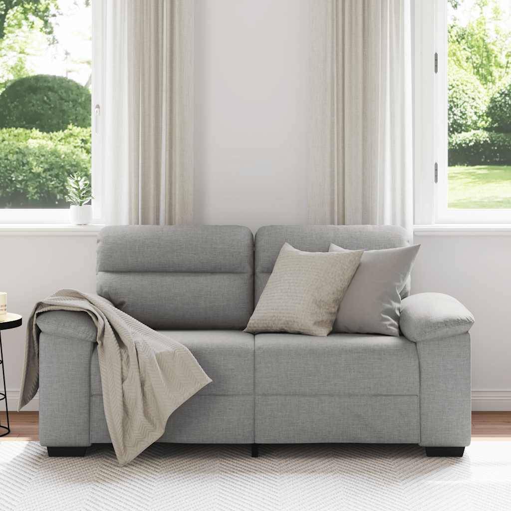 vidaXL 2-Sitzer-Sofa Wolkengrau 120 cm Stoff
