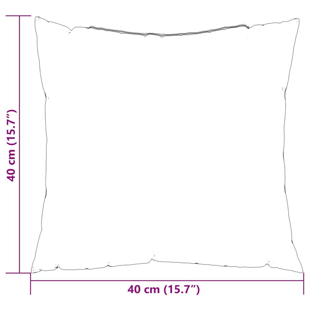 vidaXL Sofakissen 4 Stk. Rot Karomuster 40x40 cm Stoff