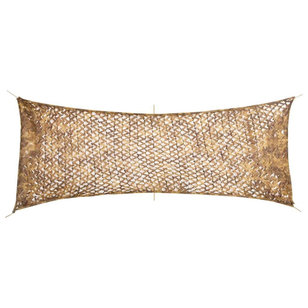 vidaXL Tarnnetz mit Aufbewahrungstasche 525x205 cm Sandfarbe