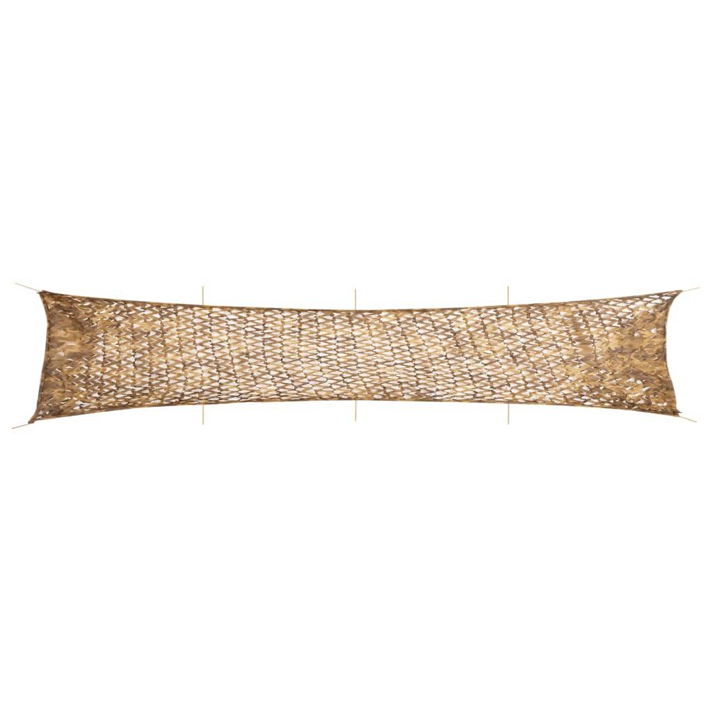 vidaXL Tarnnetz mit Aufbewahrungstasche 844x142 cm Sandfarbe