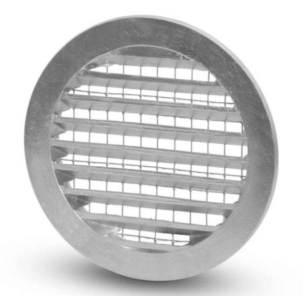 Rokaflex Wetterschutzgitter verzinkt, rund DN100