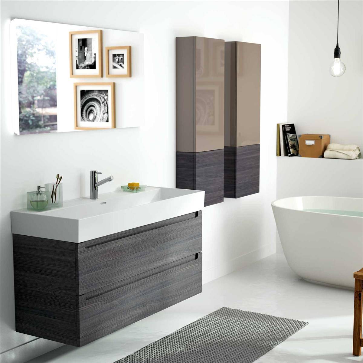 Waschtisch VENETO 1210 PORZELLAN WEIß 1210 x 120 x 460 mm