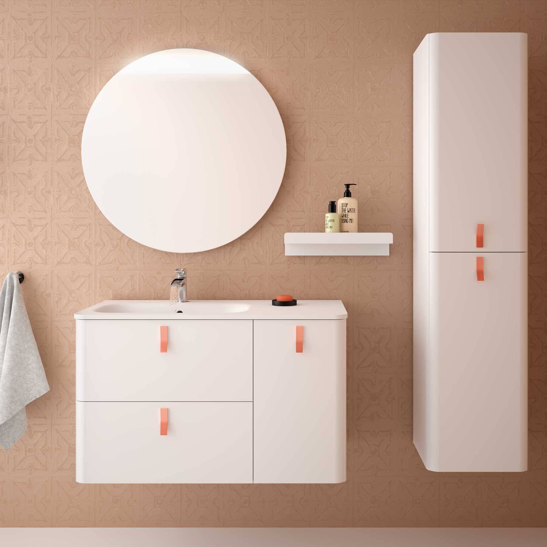 Salgar Waschtisch SOFIA 905 rechts MINERALSOLID MATT 905 x 15 x 460 mm