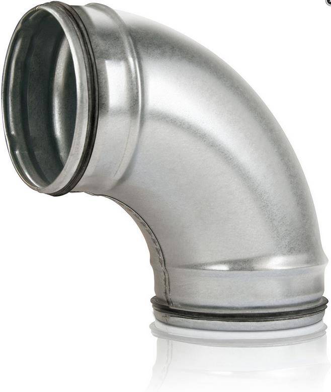 Rokaflex Bogen gepresst verz. 90Gr mit Dichtung DN 125