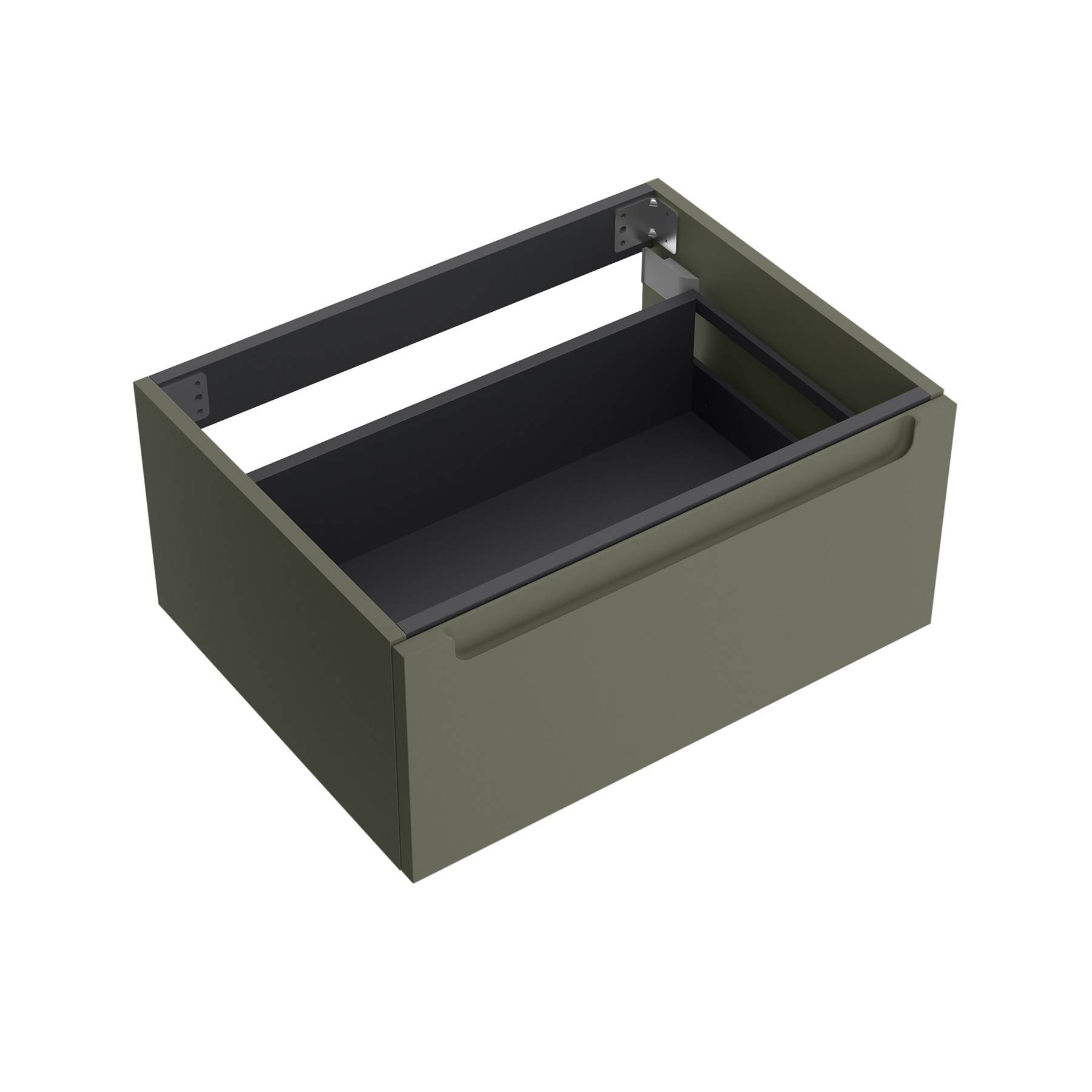 Waschtischunterschrank MONTERREY 600 1 Metallschublade mit Softeinzug GREEN FOREST 598 x 270 x 450 mm