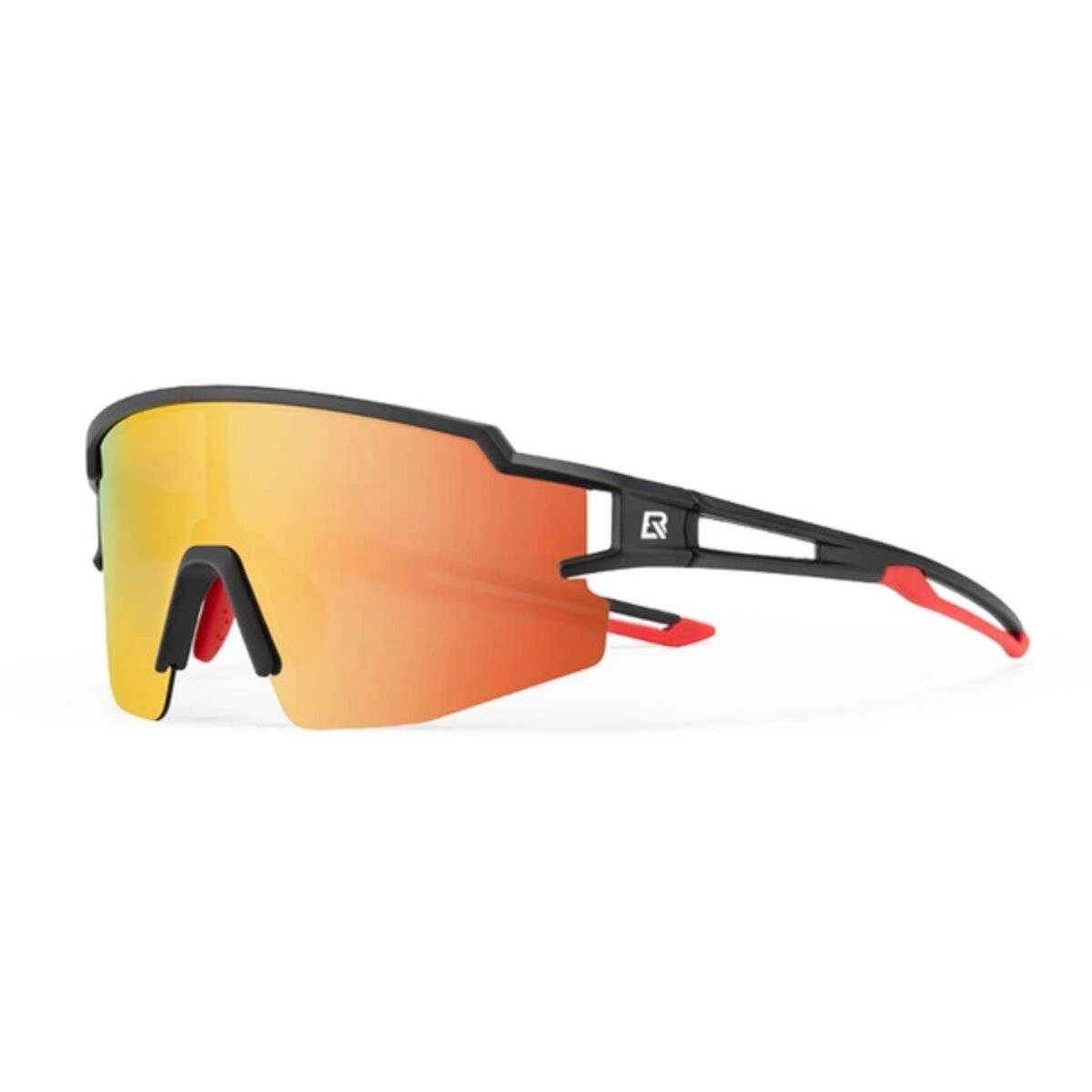 Rockbros Kinder-Fahrradbrille, polarisiert, UV-Schutz Schwarz