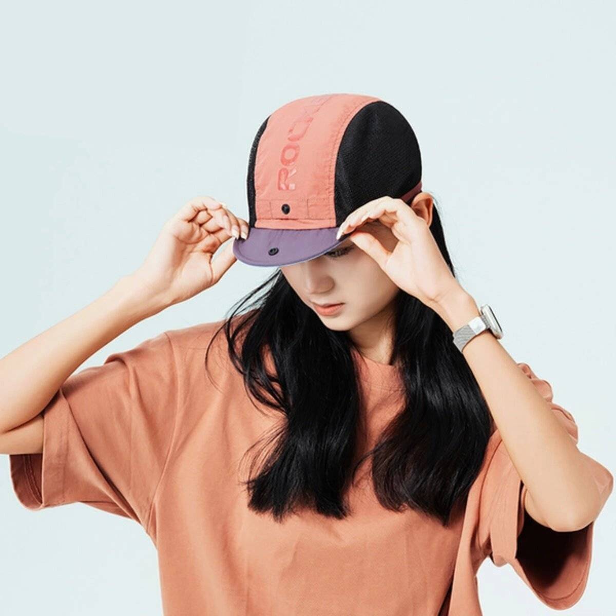 Rockbros Radmütze mit Helmvisier Rot