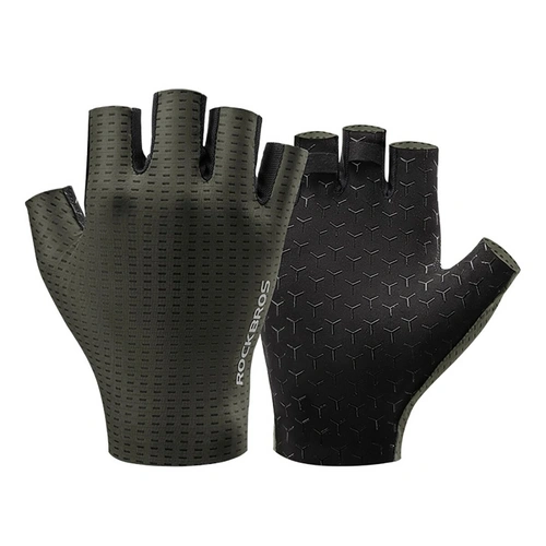 Rockbros Atmungsaktive Kurzfinger-Fahrradhandschuhe Grün XL Rockbros Atmungsaktive Kurzfinger-Fahrradhandschuhe Grün XL