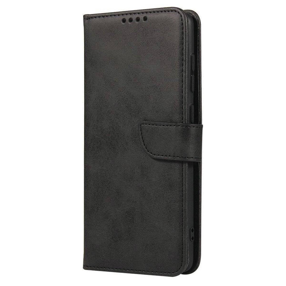 Premium Magnet Case Buch Tasche aufklappbare Hülle Standfunktion kompatibel mit Samsung Galaxy S25 Edge Schwarz
