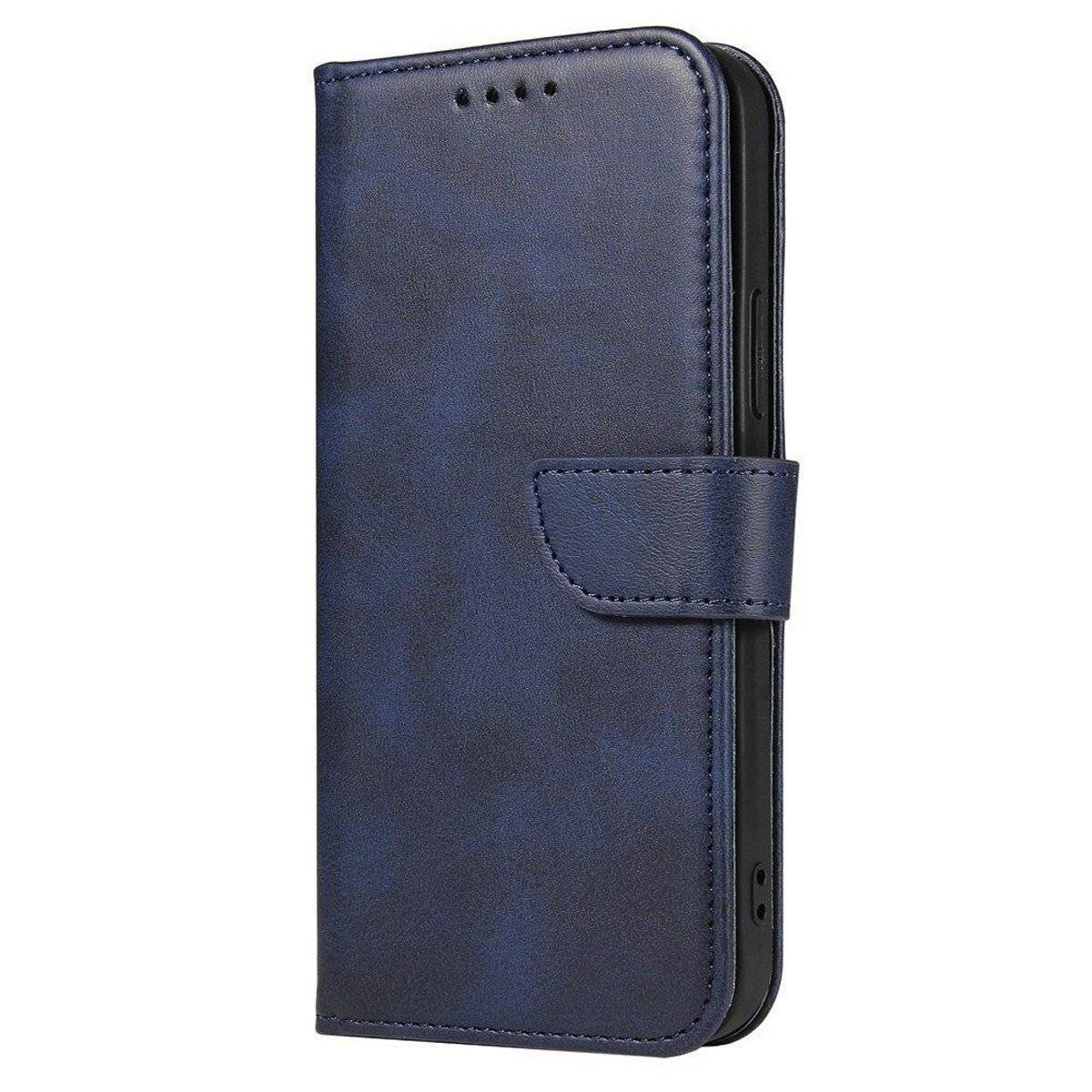 Magnet Case Buch Tasche aufklappbare Hülle Standfunktion kompatibel mit iPhone 16e (SE 4 2025) Blau