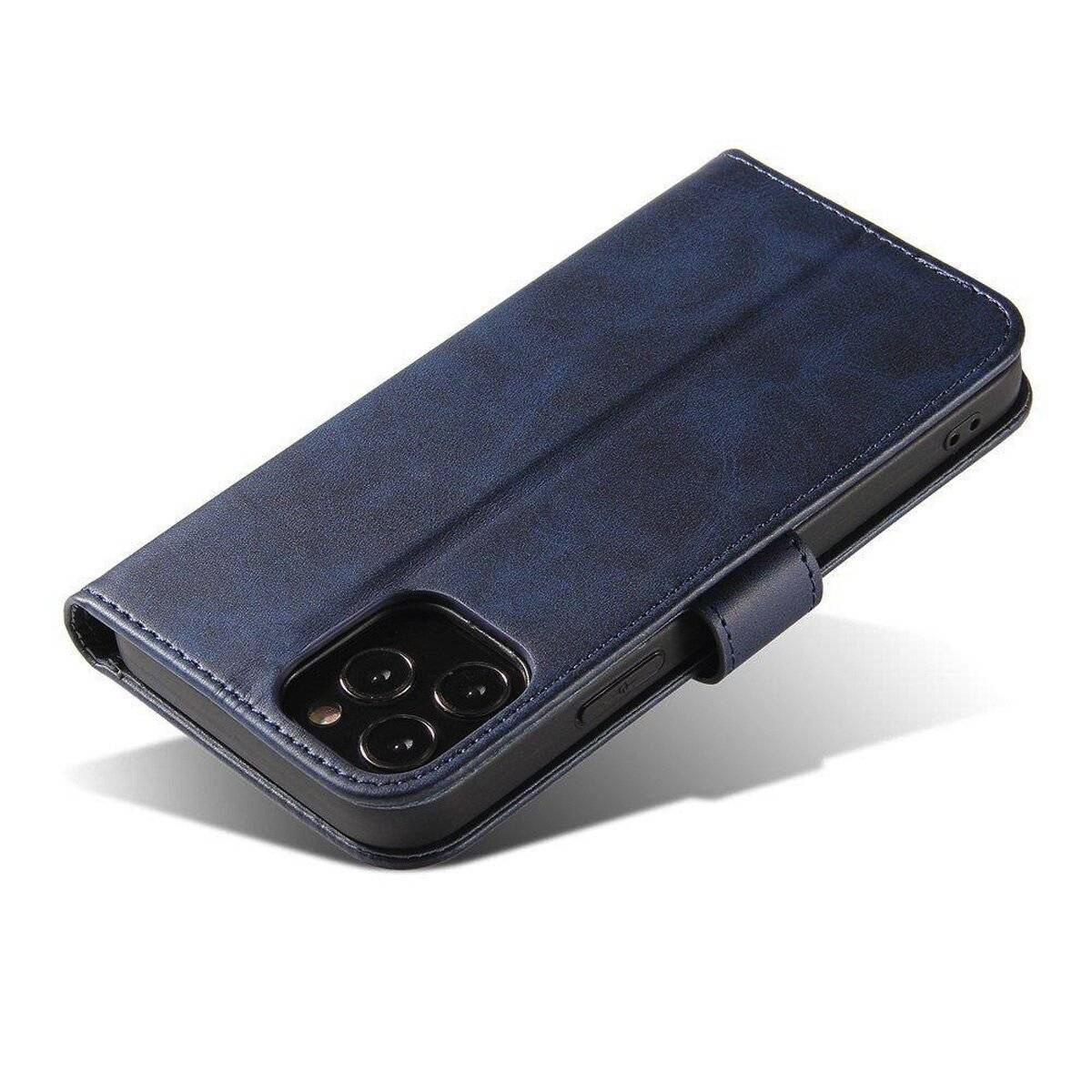 Magnet Case Buch Tasche aufklappbare Hülle Standfunktion kompatibel mit iPhone 16e (SE 4 2025) Blau
