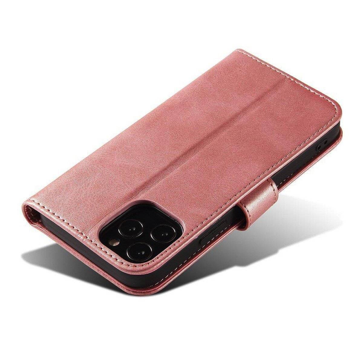 Premium Magnet Case Buch Tasche aufklappbare Hülle Standfunktion kompatibel mit Samsung Galaxy S25 Edge Rosa