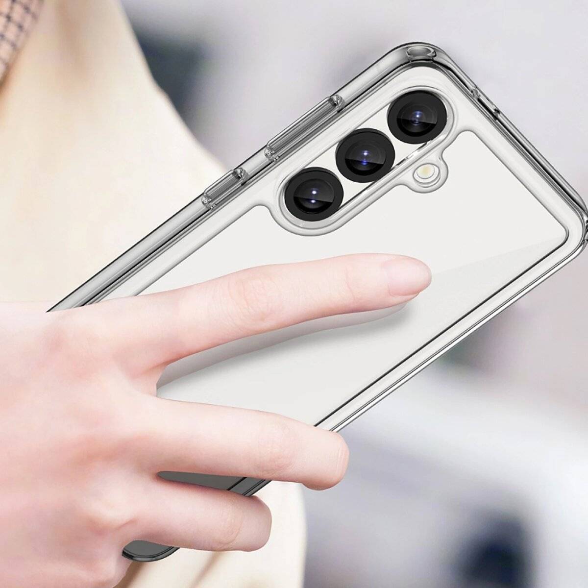 Outer Space Case Bumper Hülle kompatibel mit Samsung Galaxy S25 Edge Transparent