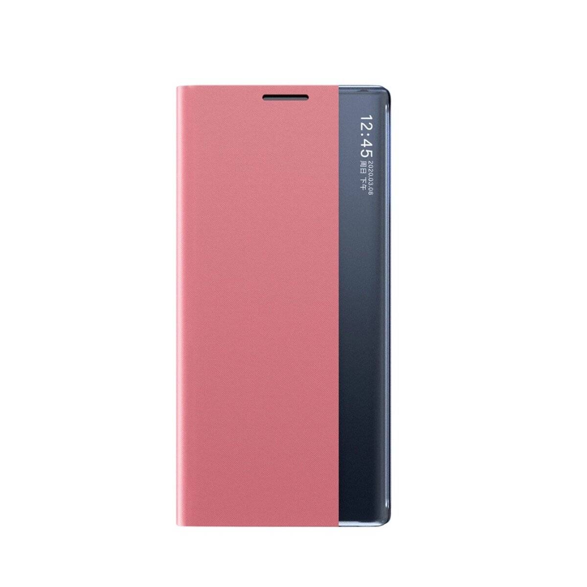 Sleep Case Handyhülle mit Standfunktion und Magnetverschluss kompatibel mit Samsung Galaxy S25 Edge Rosa