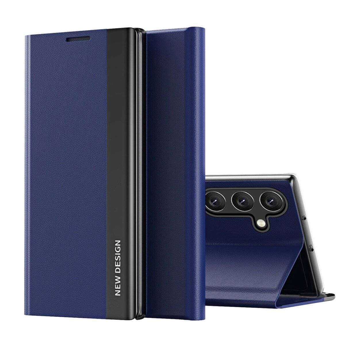 Sleep Case Pro Handyhülle mit Klappverschluss und Ständerfunktion kompatibel mit Samsung Galaxy S25 Ultra Blau