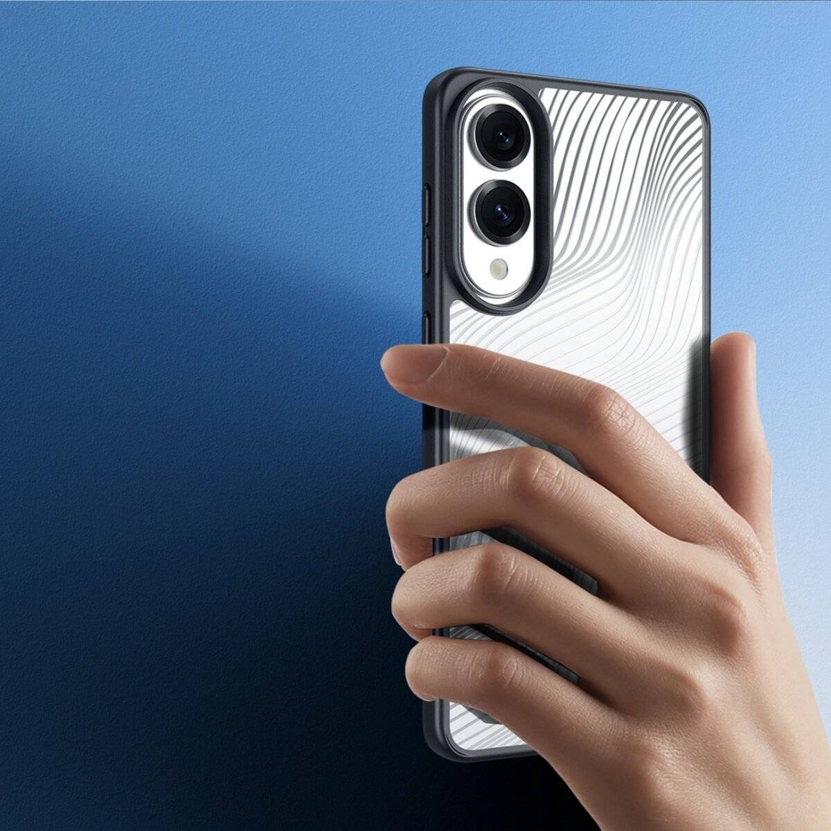 Dux Ducis Aimo Handyhülle Bumper kompatibel mit Samsung Galaxy S25 Edge Schwarz