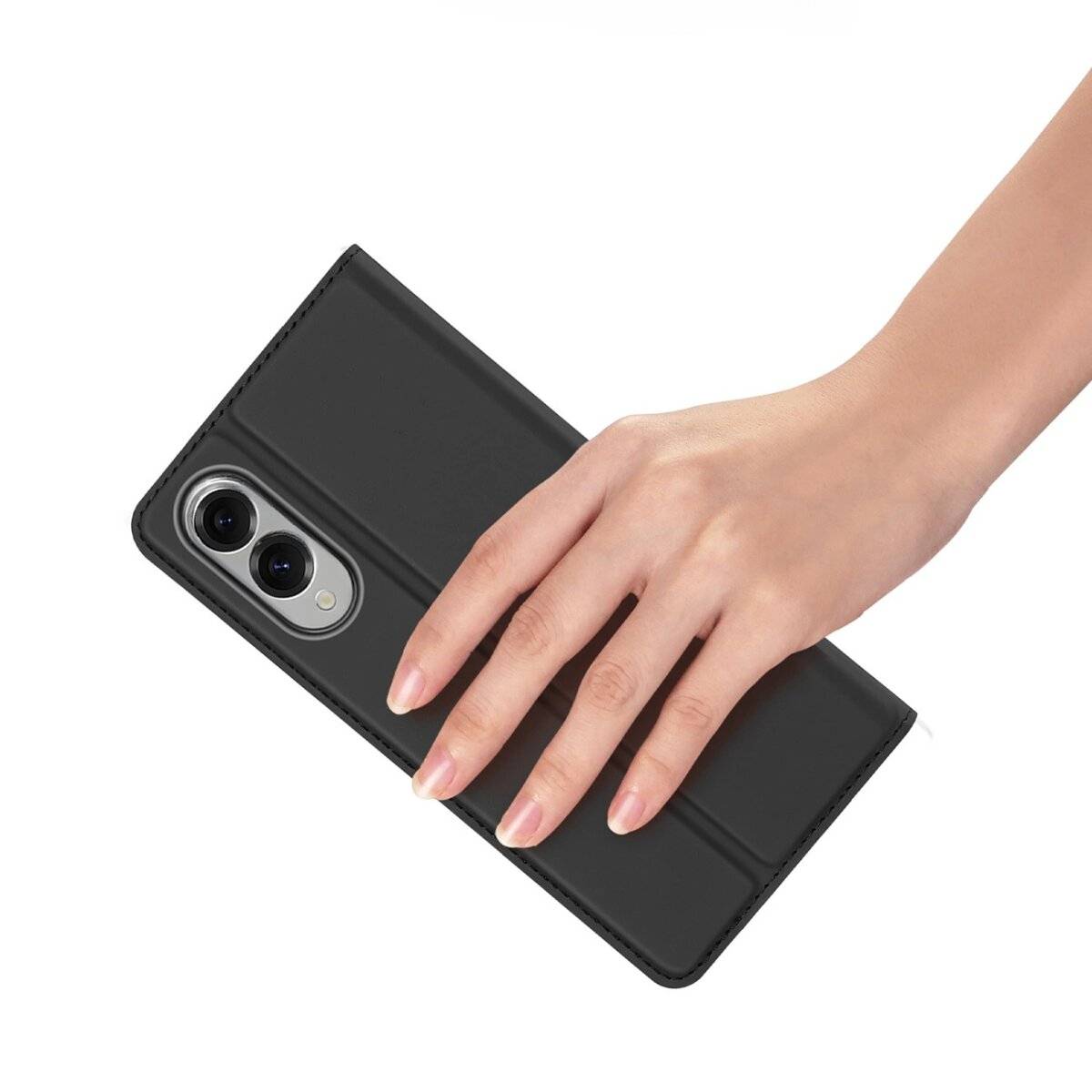 Buch Tasche "Dux Ducis" kompatibel mit Samsung Galaxy S25 Edge Handy Hülle Etui Brieftasche Schutzhülle