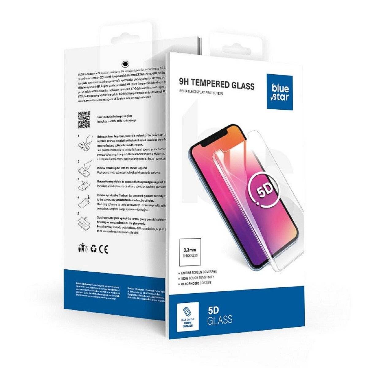 Displayschutzfolie 5D Schutzglas kompatibel mit Samsung Galaxy S25 Edge