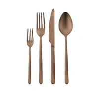 Korkmaz Riva 24 teiliges Besteck-Set in Rosegold - Tafelbesteck aus hochwertigem 18/10-Edelstahl Korkmaz Riva 24 teiliges Besteck-Set in Rosegold - Tafelbesteck aus hochwertigem 18/10-Edelstahl