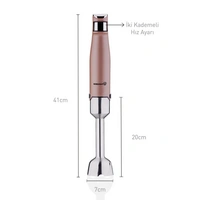 Korkmaz Performix Stabmixer 1000W - Zerkleiner in Rosegold mit 2 Stufen Korkmaz Performix Stabmixer 1000W - Zerkleiner in Rosegold mit 2 Stufen