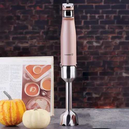 Korkmaz Performix Stabmixer 1000W - Zerkleiner in Rosegold mit 2 Stufen Korkmaz Performix Stabmixer 1000W - Zerkleiner in Rosegold mit 2 Stufen