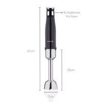 Korkmaz Performix Stabmixer 1000W - Zerkleiner in Schwarz mit 2 Stufen Korkmaz Performix Stabmixer 1000W - Zerkleiner in Schwarz mit 2 Stufen