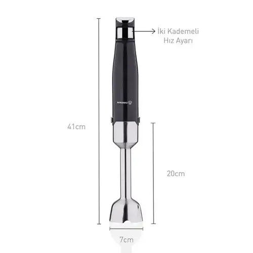 Korkmaz Performix Stabmixer 1000W - Zerkleiner in Schwarz mit 2 Stufen Korkmaz Performix Stabmixer 1000W - Zerkleiner in Schwarz mit 2 Stufen