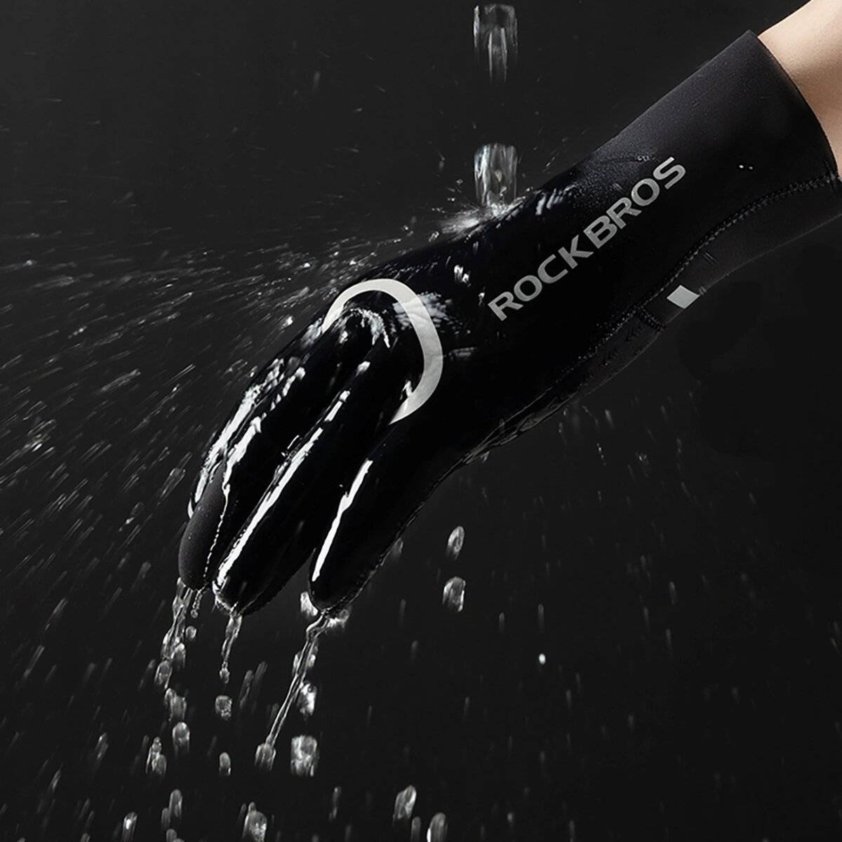 Rockbros komplett wasserdichte Fahrradhandschuhe S/M