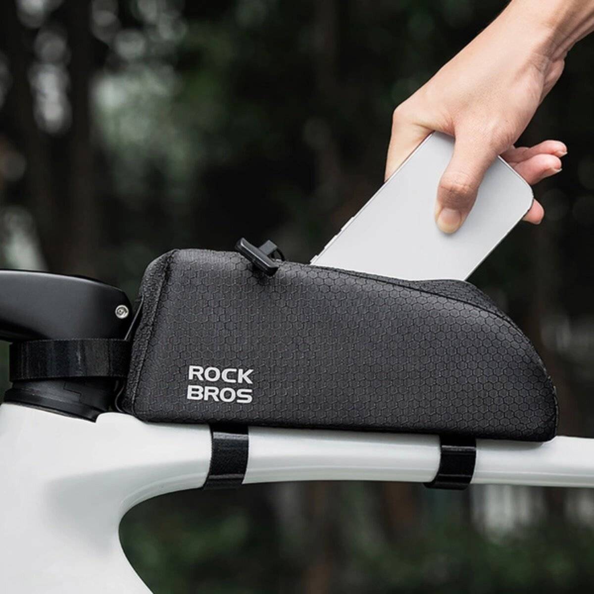 Rockbros Oberrohr Fahrradtasche Rahmentasche 0.9l - Schwarz