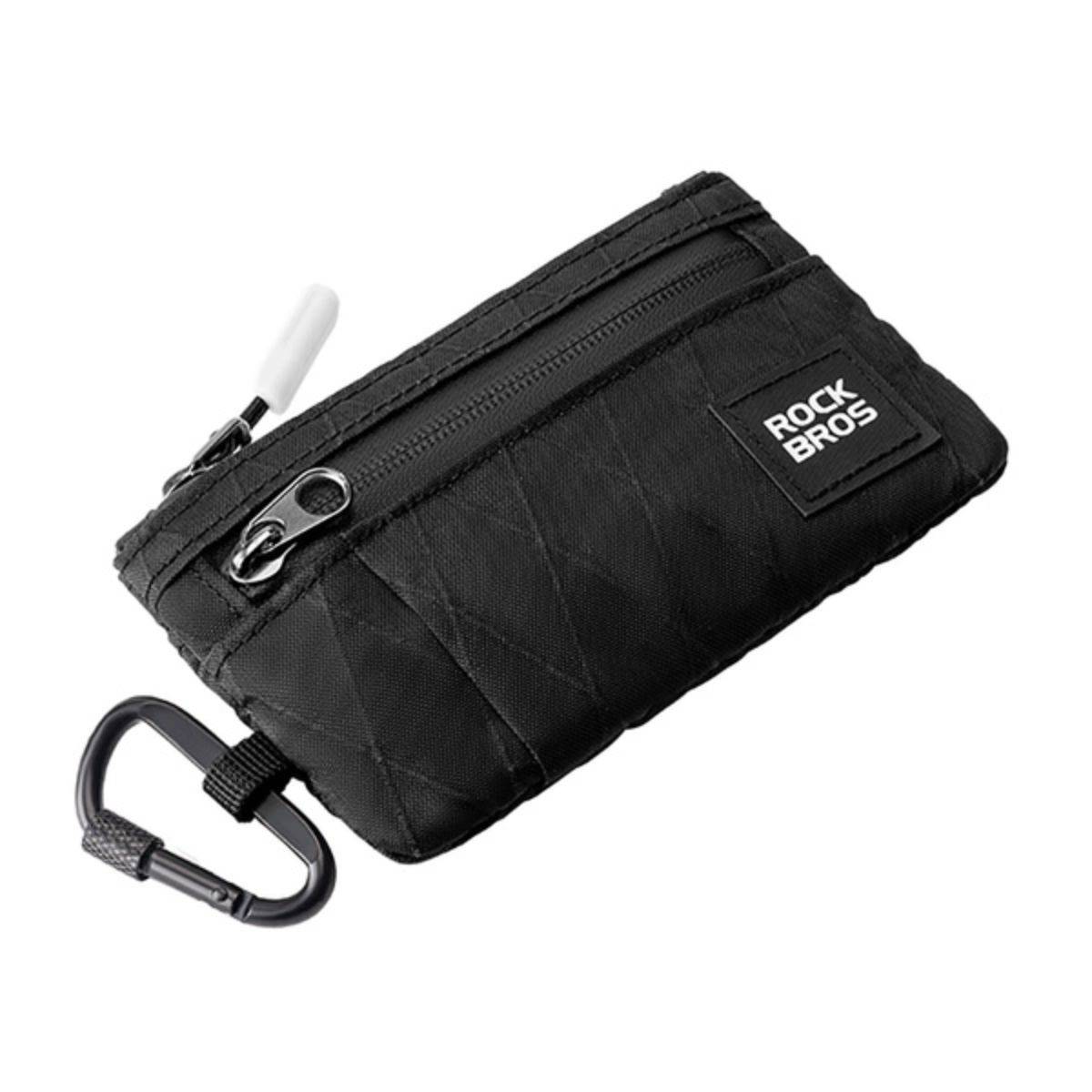 Rockbros Reisebrieftasche mit Karabiner - Schwarz