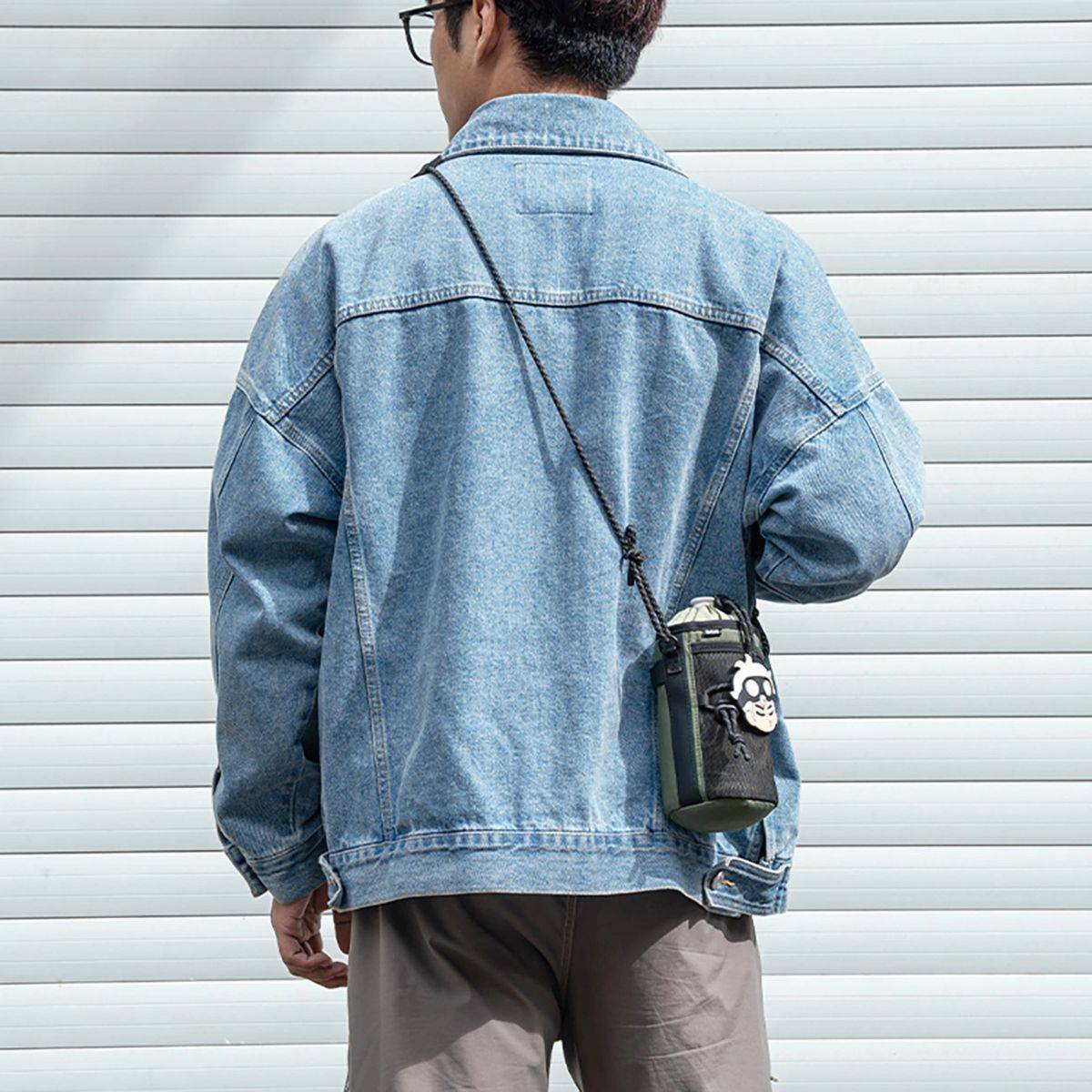 Rockbros Travel Flaschentasche mit Schultergurt 1l - Grün