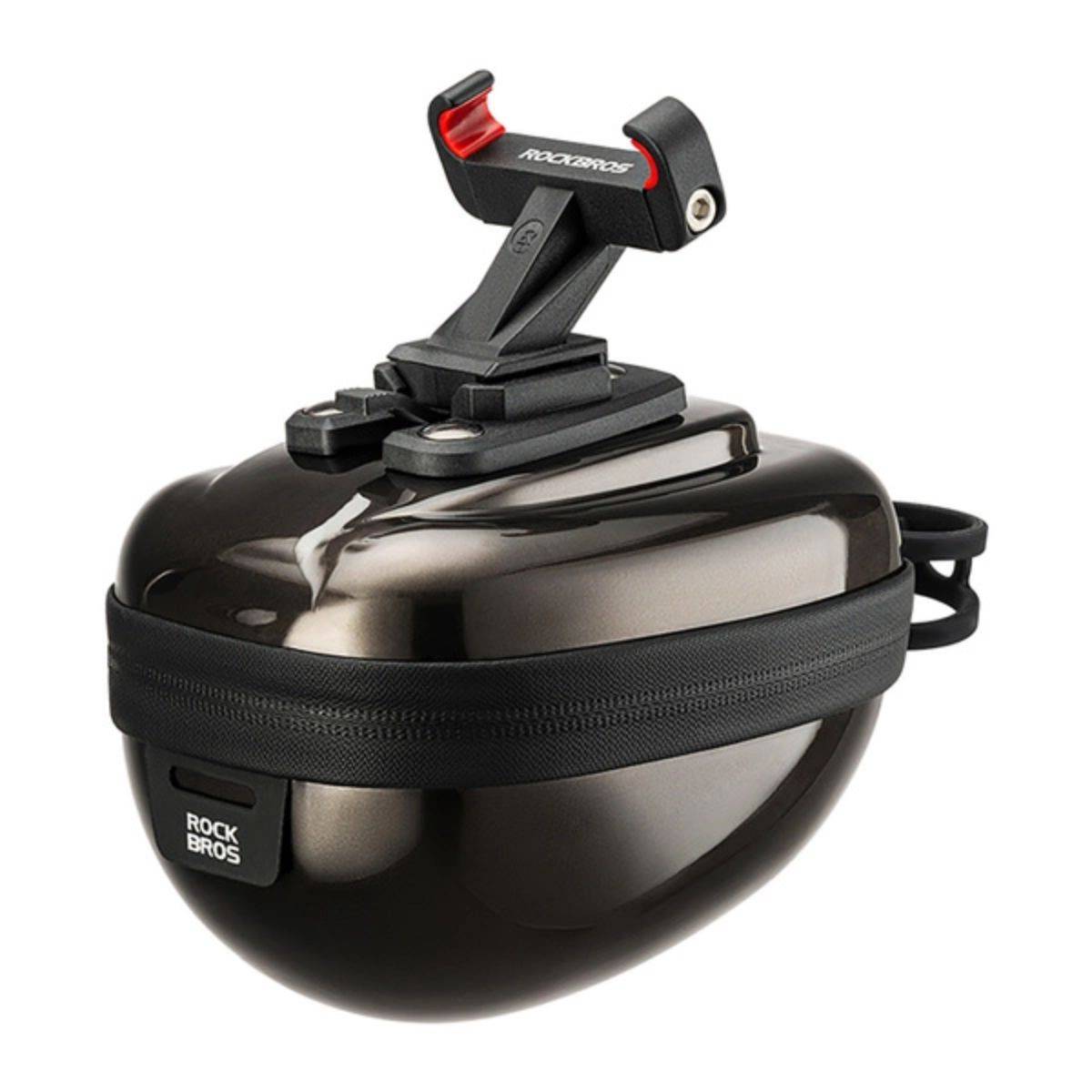 Rockbros Hartschalen-Satteltasche, starr, kompakt, 0,4 l Schwarz