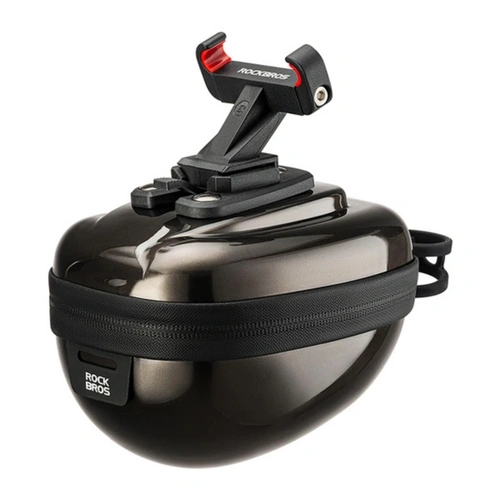 Rockbros Hartschalen-Satteltasche, starr, kompakt, 0,4 l Schwarz Rockbros Hartschalen-Satteltasche, starr, kompakt, 0,4 l Schwarz