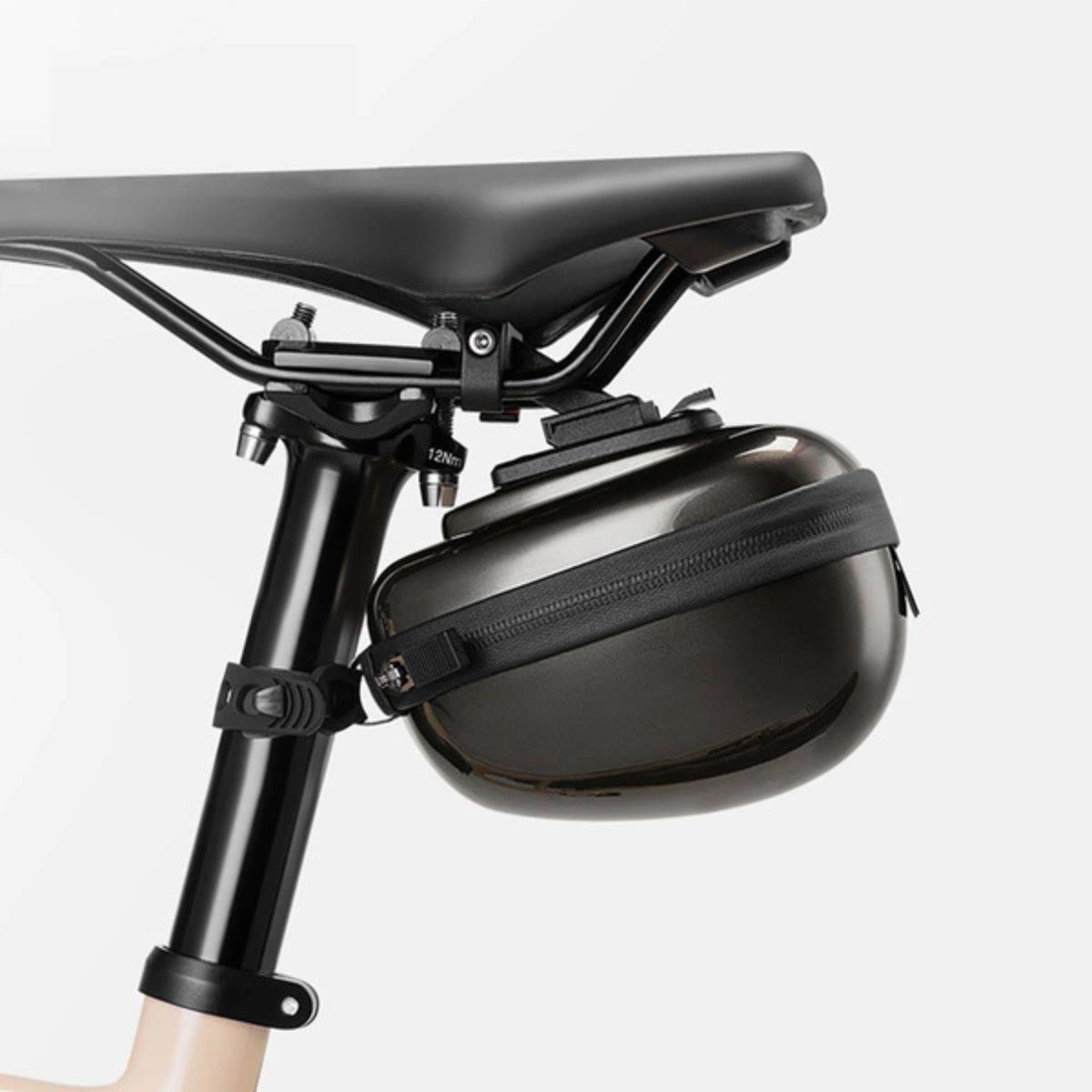 Rockbros Hartschalen-Satteltasche, starr, kompakt, 0,4 l Schwarz