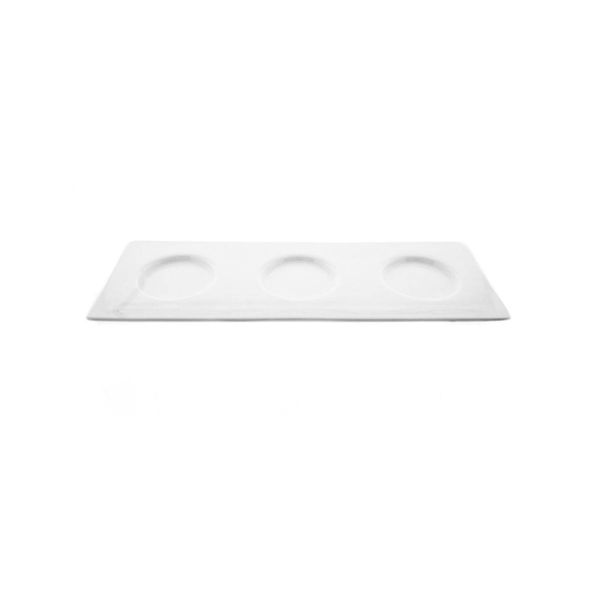 Elegantes Dipschalen-Set – 3 Schalen mit Servierplatte aus Porzellan