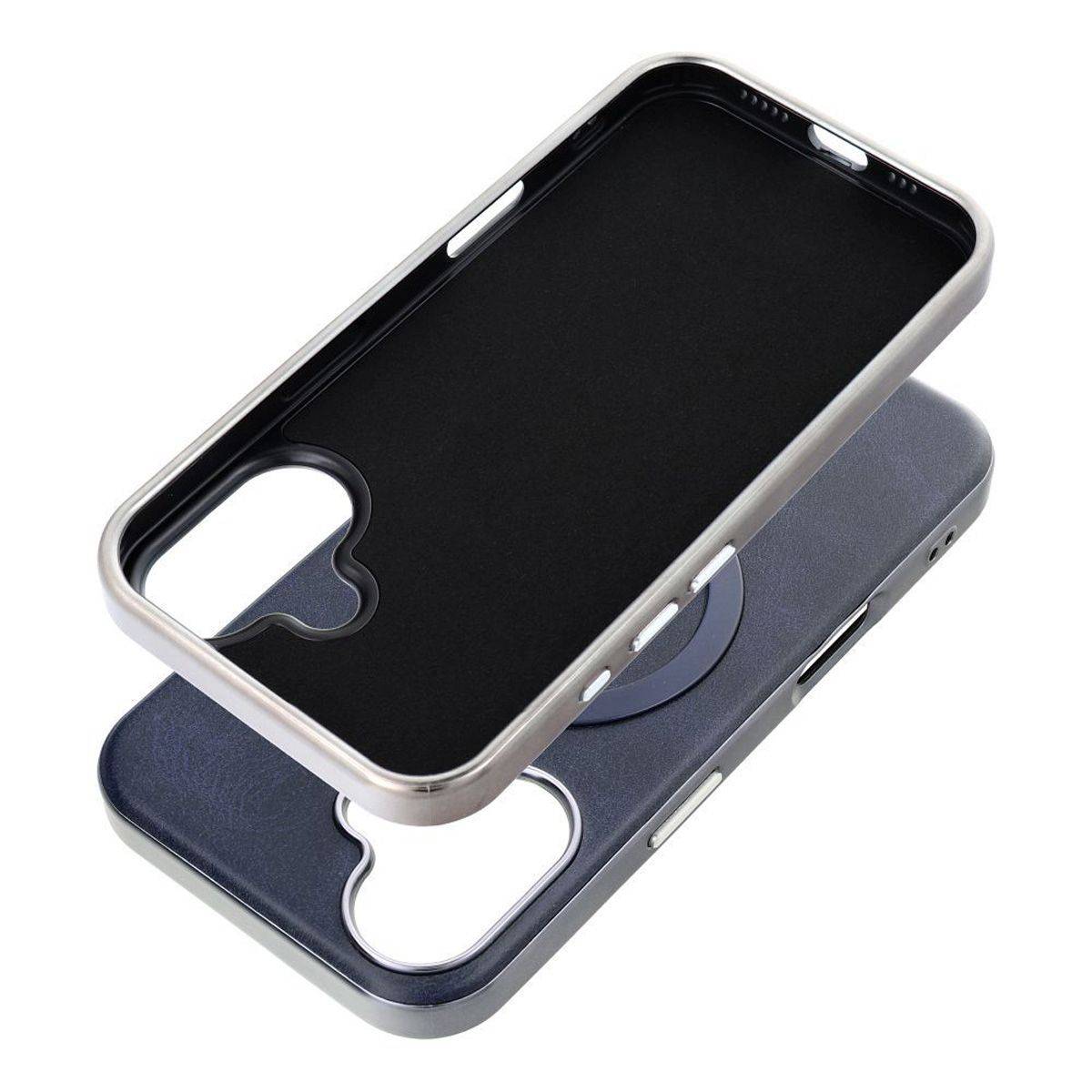 Smartphonehülle Bumper Handyhülle kompatibel mit iPhone 15 Pro Dunkelblau