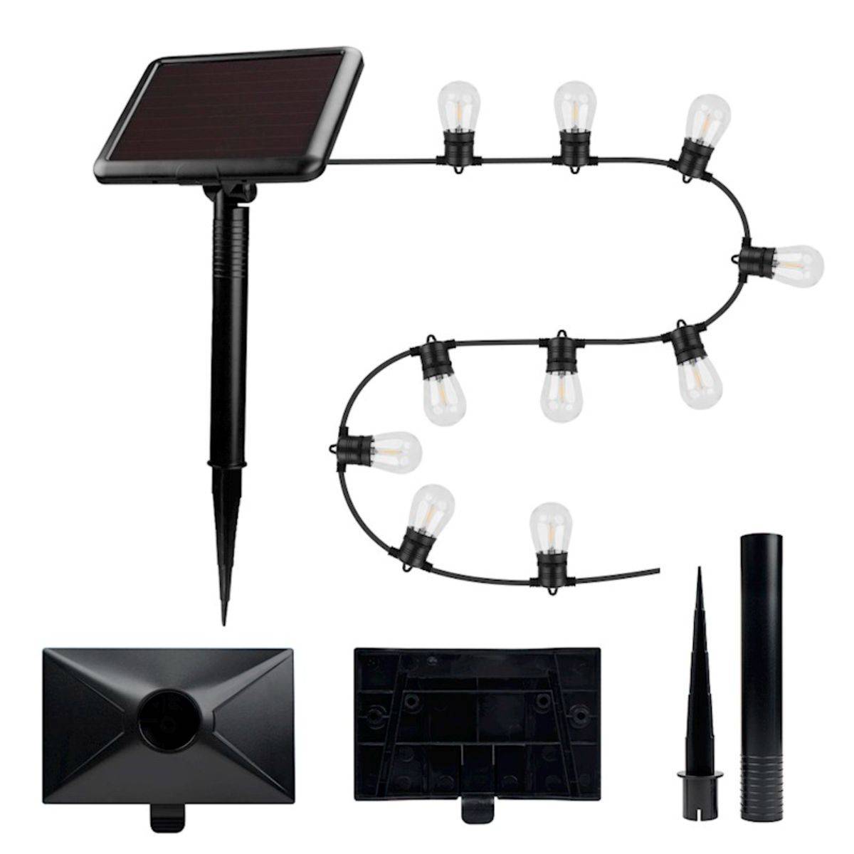 Forever Light LED Solar Lichterkette FLS-60 7,5?m 10?Glühbirnen