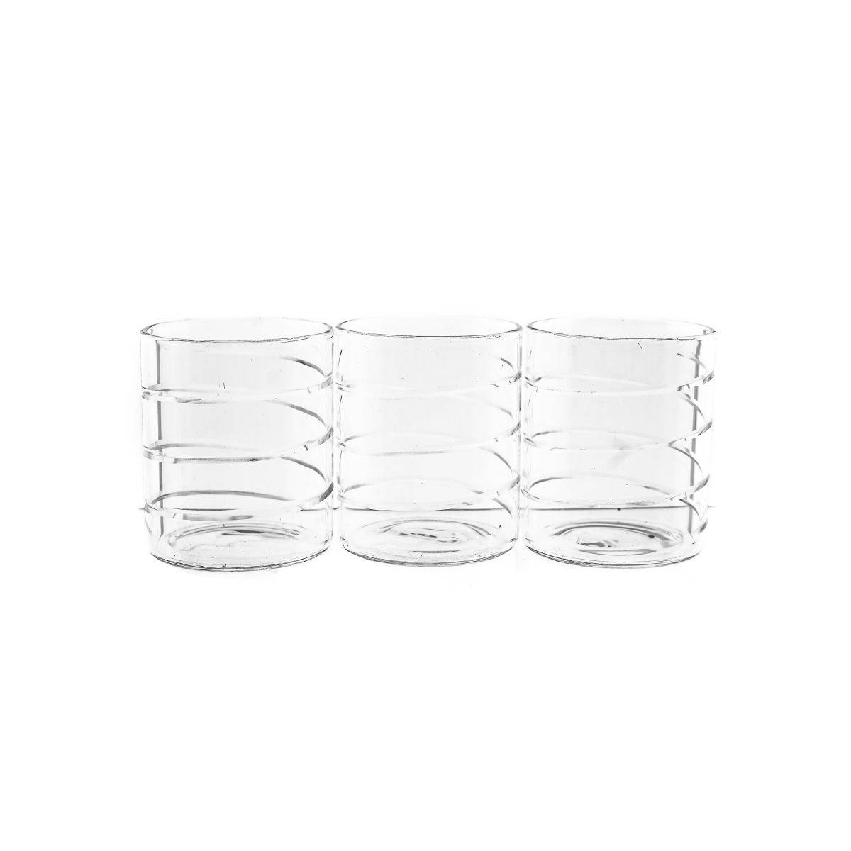 Night Series Gläser-Set im modernen Design - 3er Set Trinkgläser 250 ml