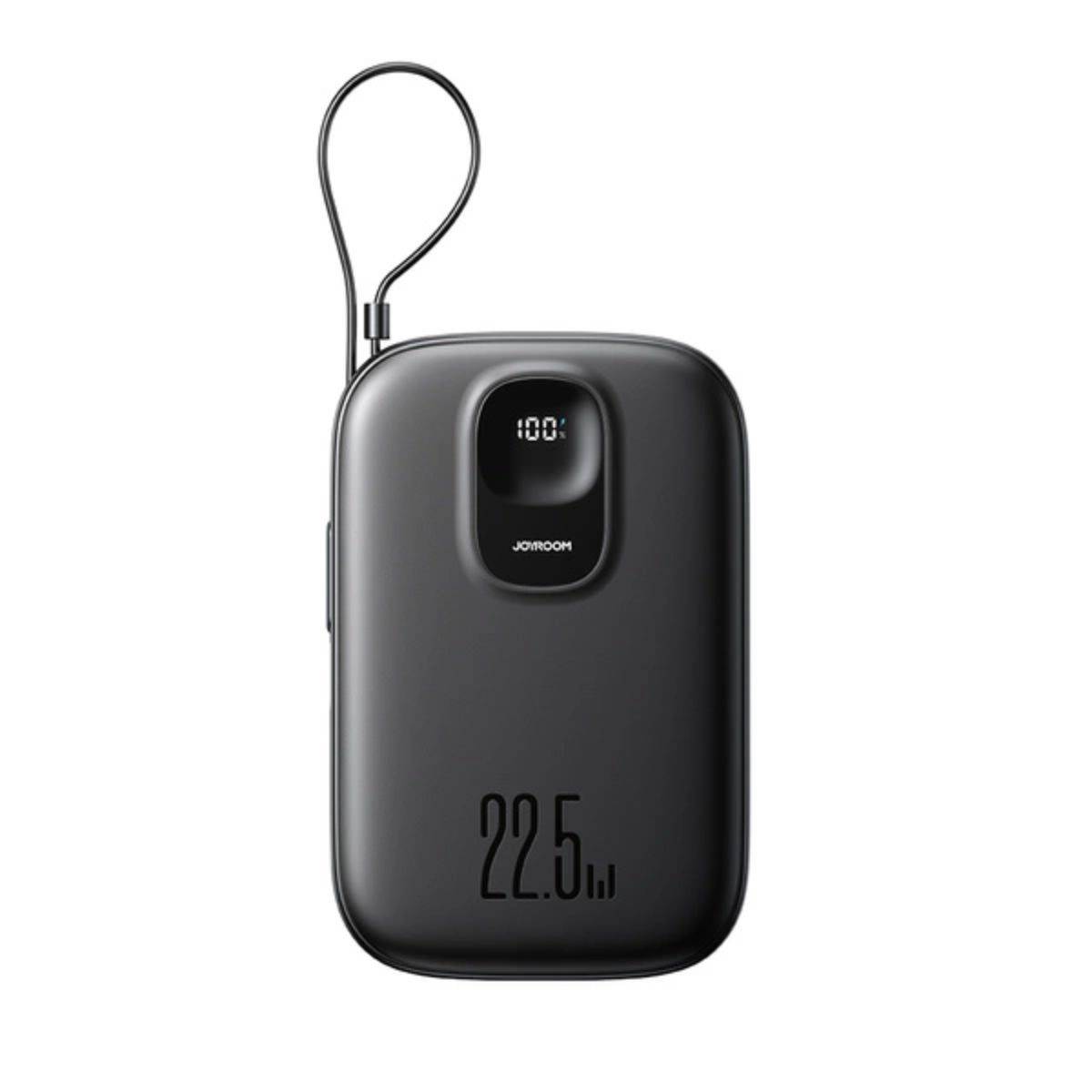 JR-PBF17 22,5W 10000mAh Powerbank mit USB-C & Kabel – Schwarz