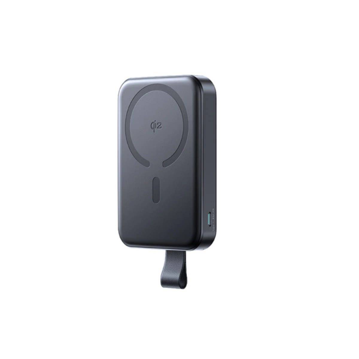 Powerbank 10000mAh 22,5W Qi2, MagSafe kompatibel, - Ständer - schwarz