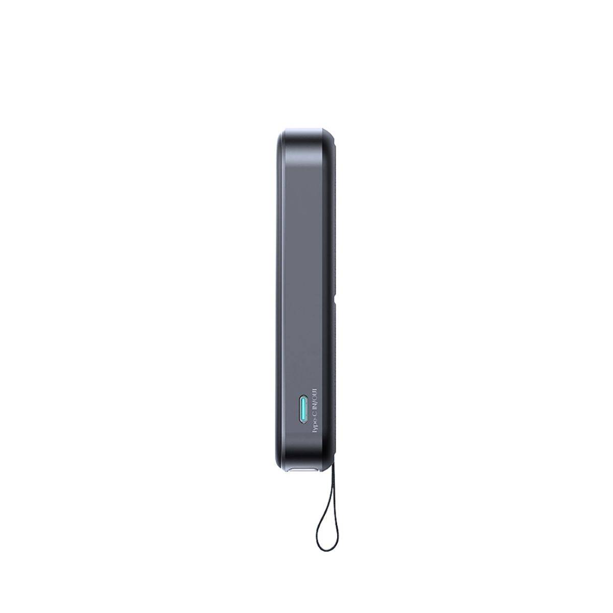 Powerbank 10000mAh 22,5W Qi2, MagSafe kompatibel, - Ständer - schwarz
