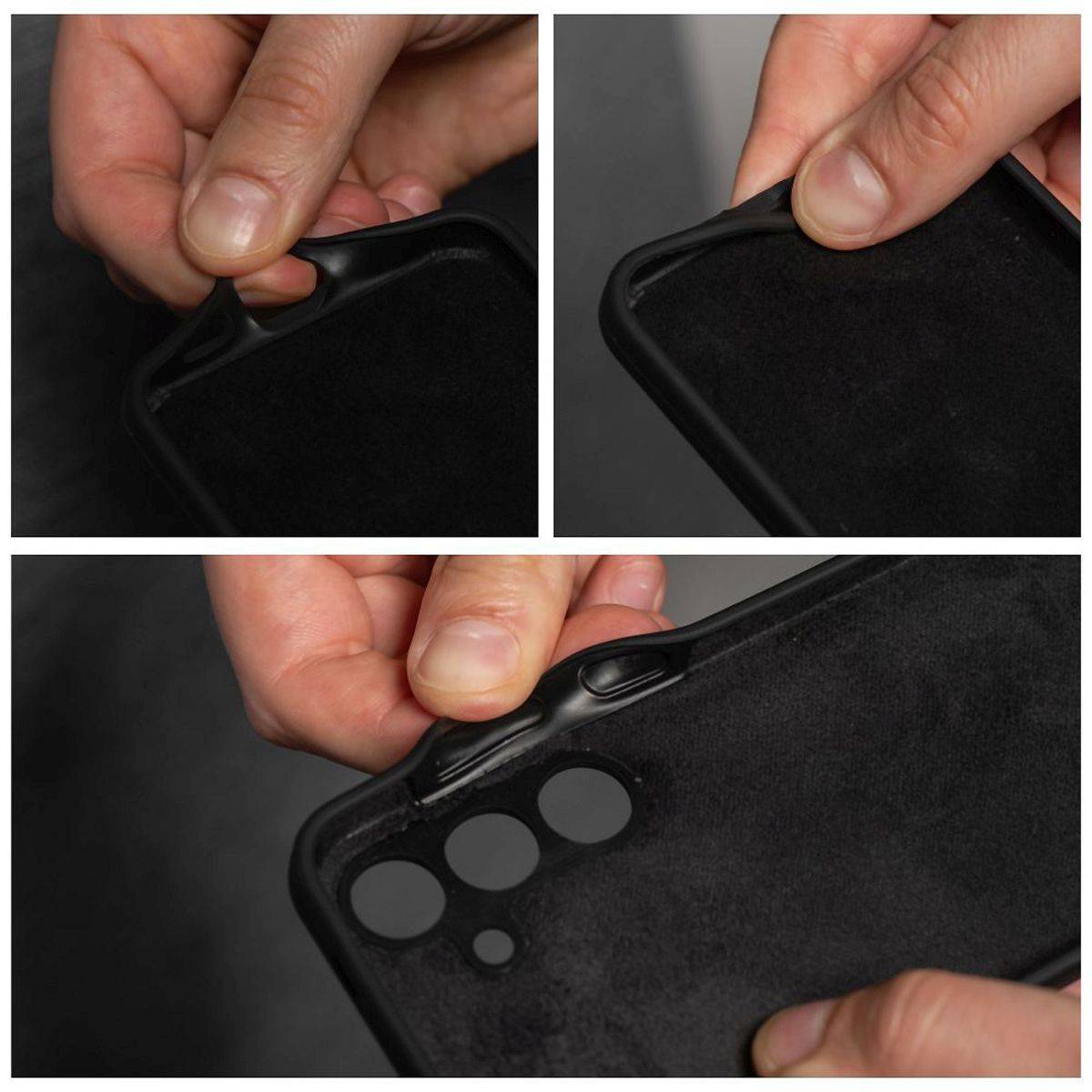 Silikon Handyhülle Bumper kompatibel mit Pixel 9 Schwarz