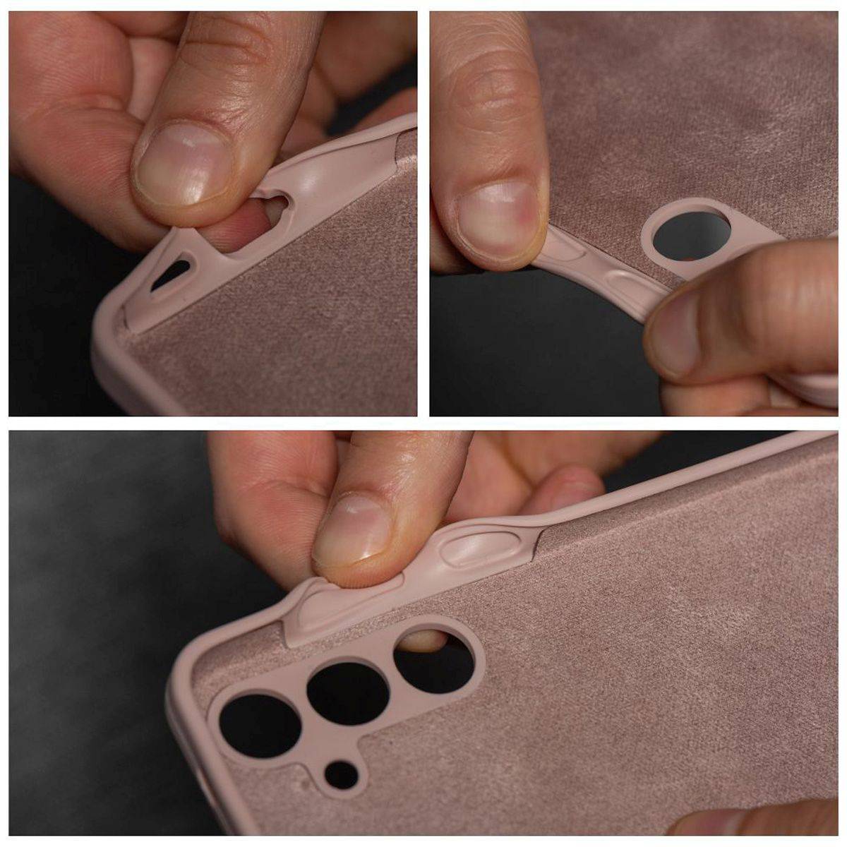 Silikon Handyhülle Bumper kompatibel mit Pixel 9 Rosa