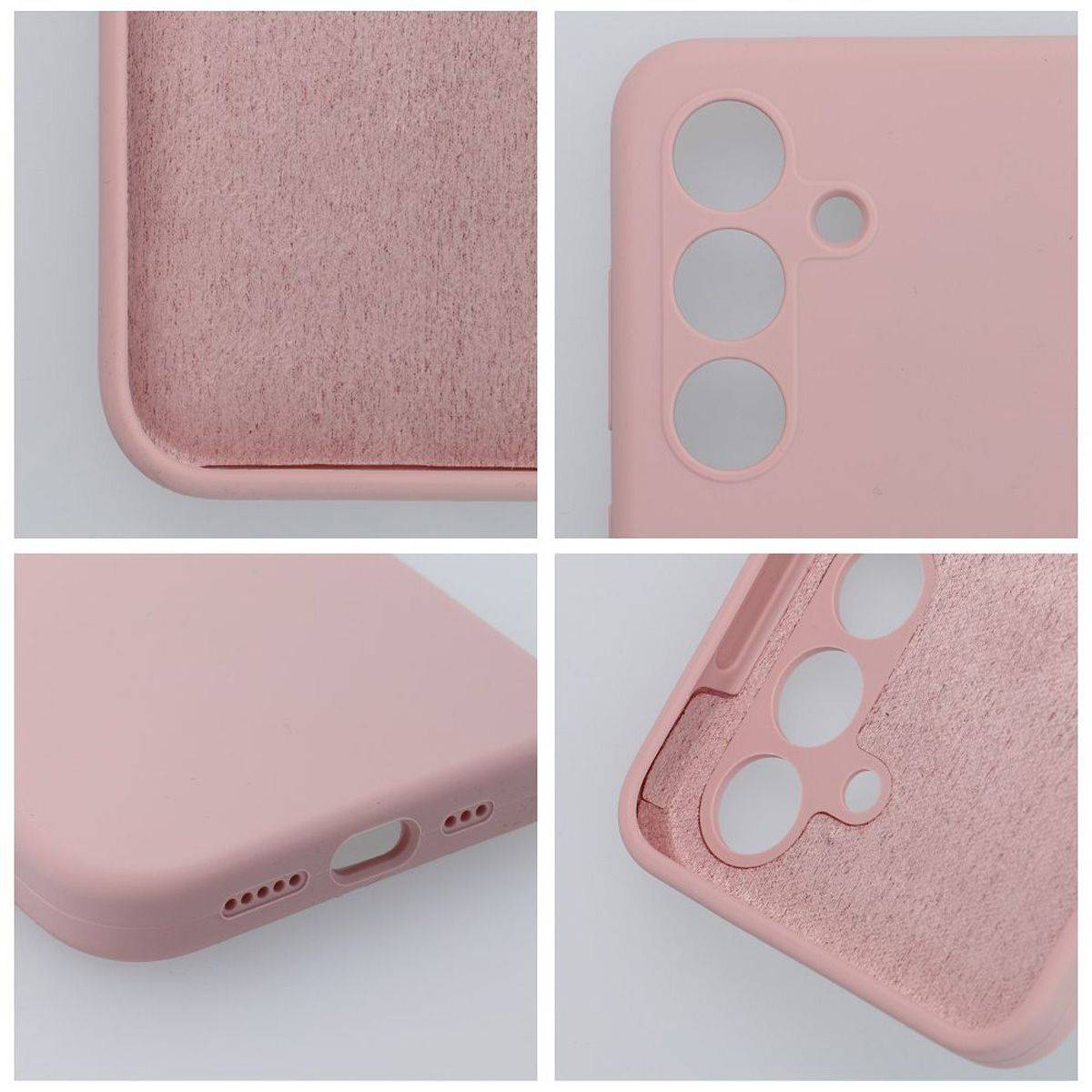 Silikon Handyhülle Bumper kompatibel mit Pixel 9 Rosa